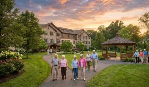 The integrated care campus at Wilton Meadows in Fairfield County, offering a full continuum of care.